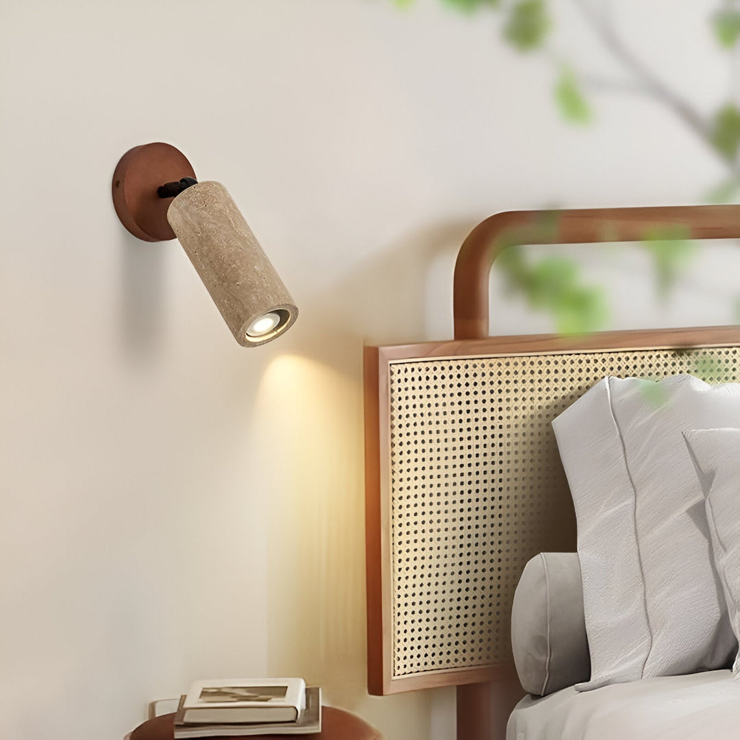 Skanto | Justerbar Travertin Tre LED Vegglampe og Taklampe