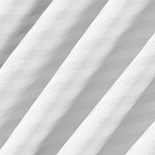 2-Pack Kjøling Putetrekk – Premium Silke Hvit Striper, Teknologi, Q-Max 0.3 | Skanto