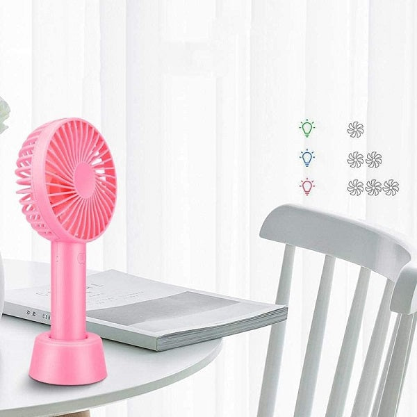 Mini oppladbar vifte med stativ | Skanto