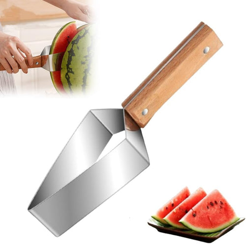 Skanto | tri-blade vannmelon slicer med trehåndtak