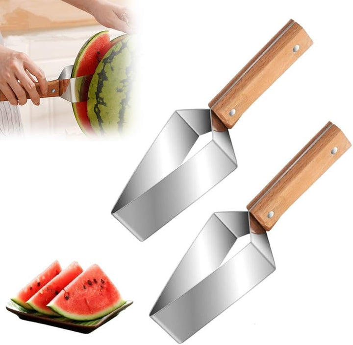 Skanto | tri-blade vannmelon slicer med trehåndtak