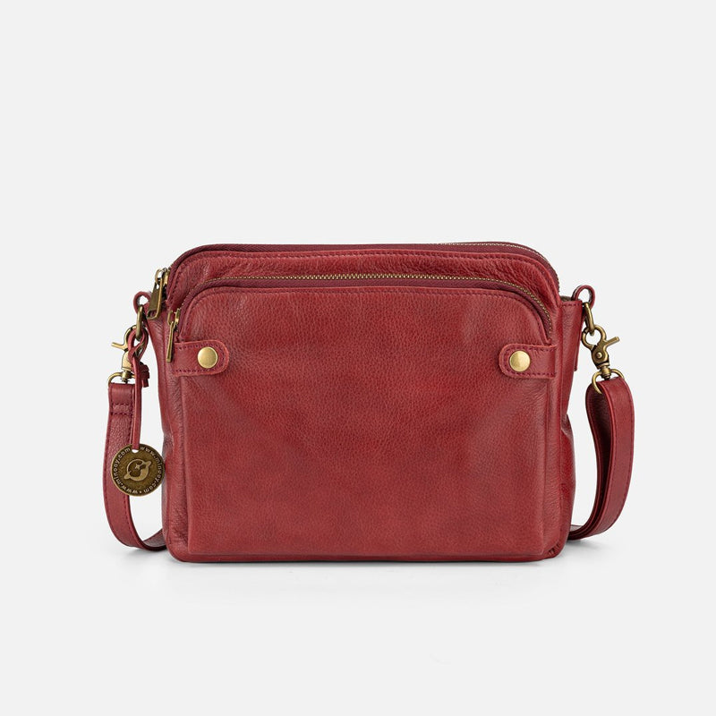 Skanto | Tre-lags lær crossover skulder- og clutch-veske