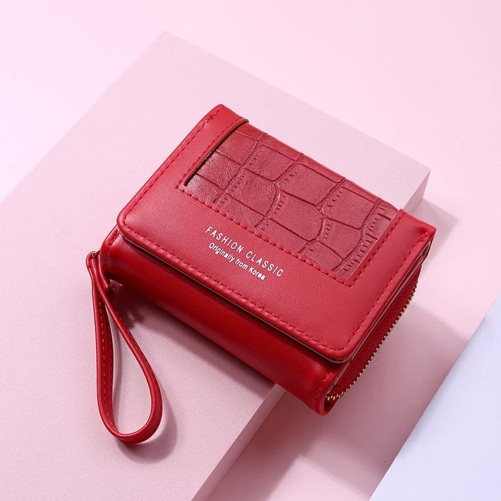 Skanto | Large Capacity Multi-Card Zipper Tri-Fold Myntpung