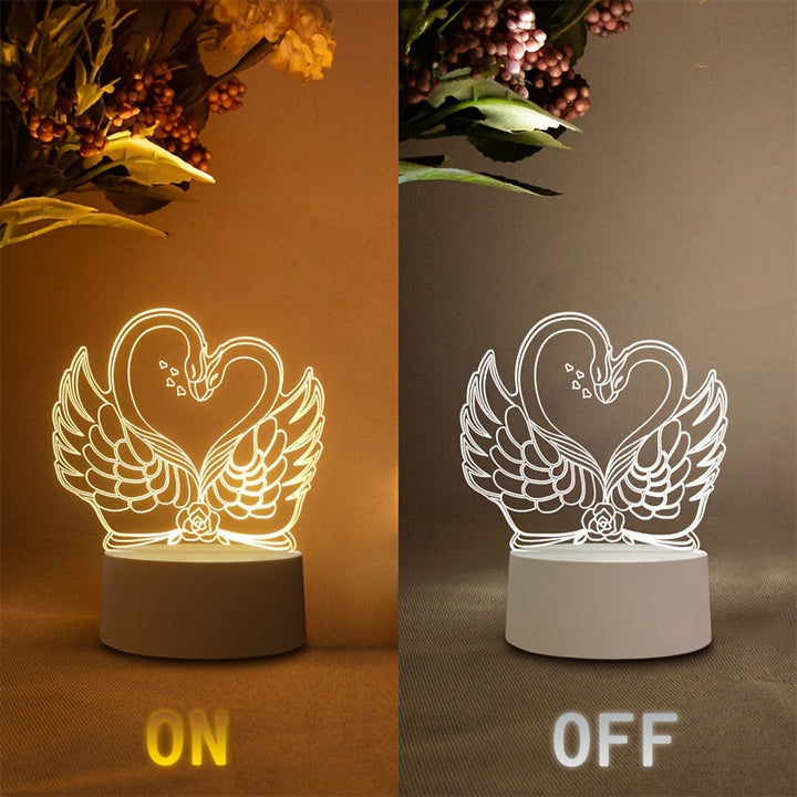 SwaneLume – USB 3D LED Bordbelysning Skanto