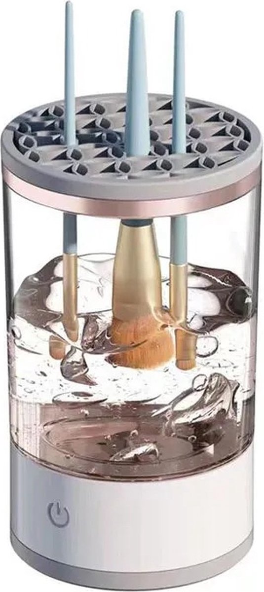 Skanto | CleanEase Automatisk Sminkebørste Renser – 3-i-1 Bærbar & Oppladbar