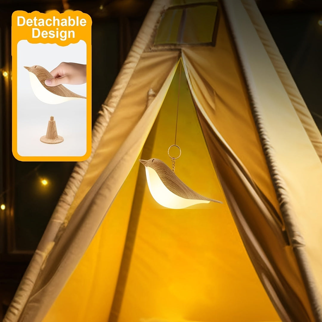 BrightNest - USB LED Fugl Bordlampe med Touch Skanto