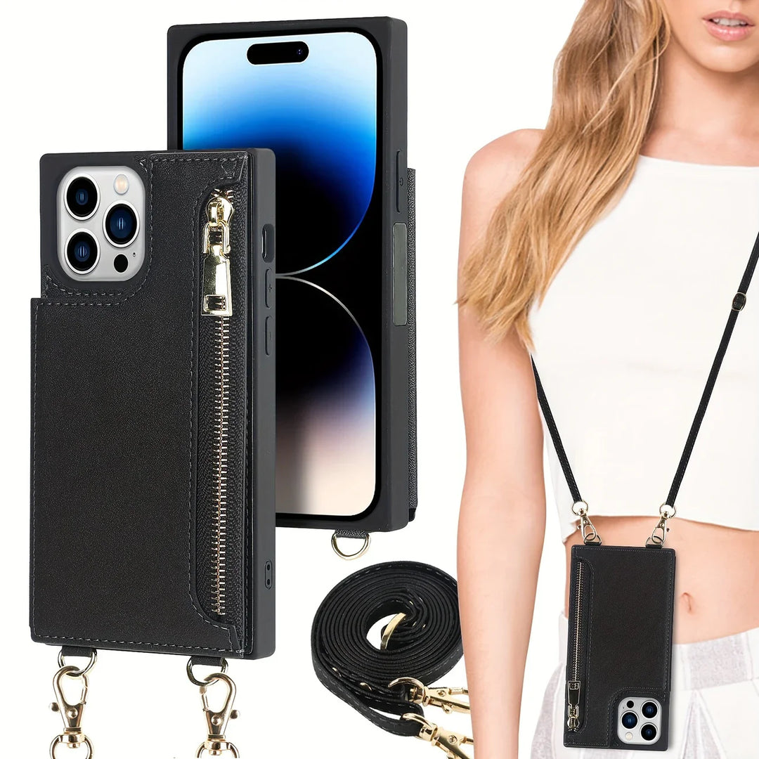 Skanto | 3i1 Telefonveske med kort- og myntlomme crossbody veske