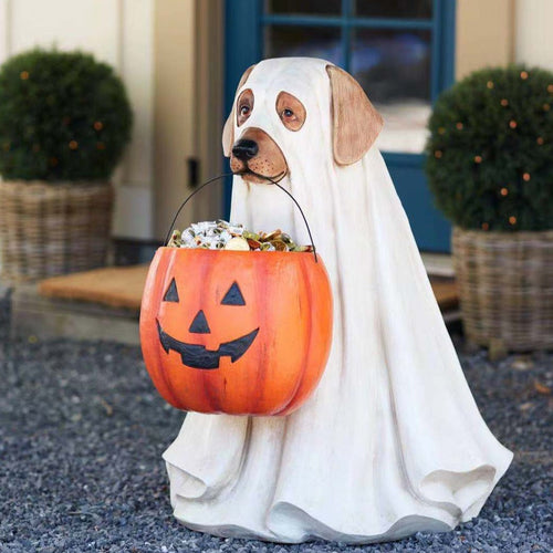 Skanto | Pumpkin Puppy Harz Hagepynt