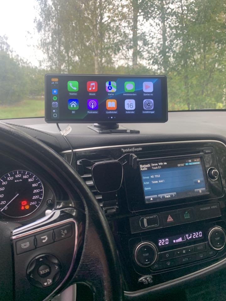 Skanto | CarVision Pro – Smart Bilskjerm med Apple CarPlay, Android Auto & Dashkamera