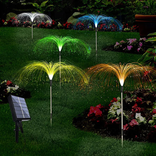 Skanto | Solhage Lys med Fargeforandring – LED Plenlys for Hage & Terrasse, Fyrverkeri Design