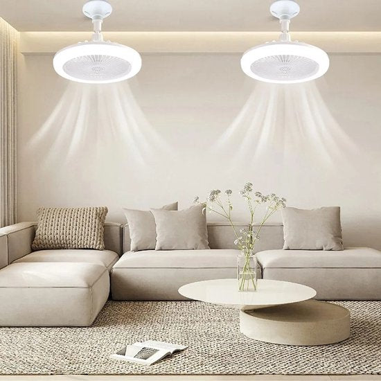 BreezeGlow Vifte Lys – Takvifte med fjernkontroll Skanto