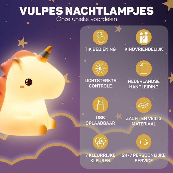 Unicorn Night Light - DreamCrest | Skanto