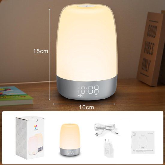 LightStart Vekke-Lampe – Soloppgang Simulering og Dimmbar Nattlampe | Skanto