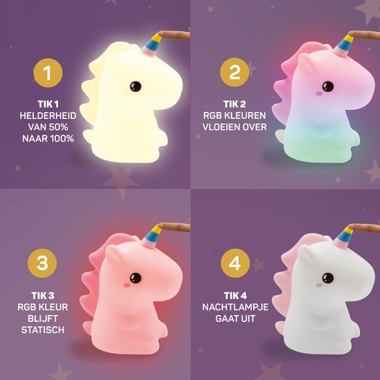 Unicorn Night Light - DreamCrest | Skanto