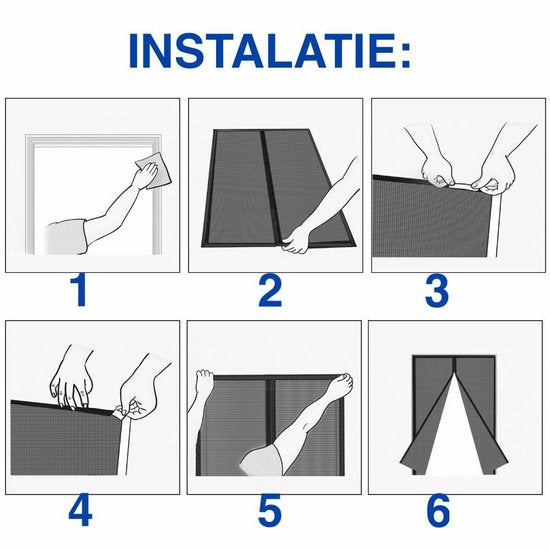 Slim Magnetisk Insekt Dørgardin – Automatisk Lukkende | Skanto