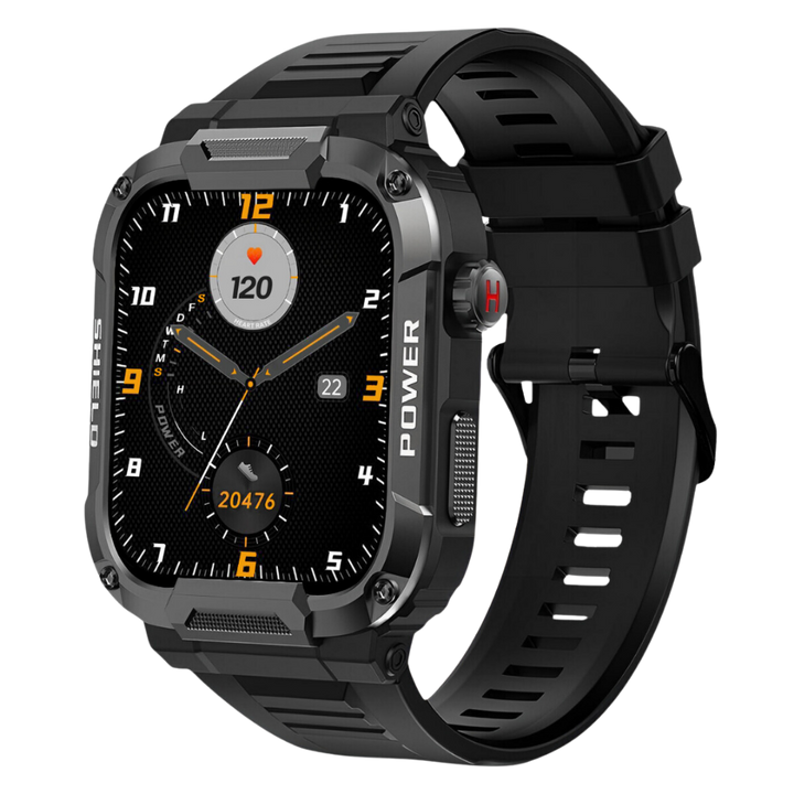 Skanto | Smartwatch Robust Utendørs Trening Tracker Svart