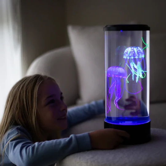 Skanto | LED Manet Lava Lampe & Akvarium for Barn & Voksne - Birthday Gaver for Barn, Perfekt Gave for Akvarielskere