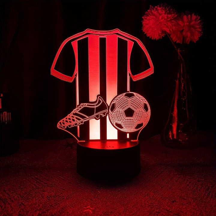 SportGlow Lampe - 3D LED Nattlys for Fotballfans Skanto