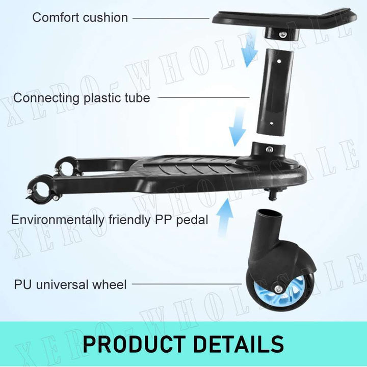 Skanto | Barnevogn Step Board Sit Stand Connector Festet for Småbarn å Ritte