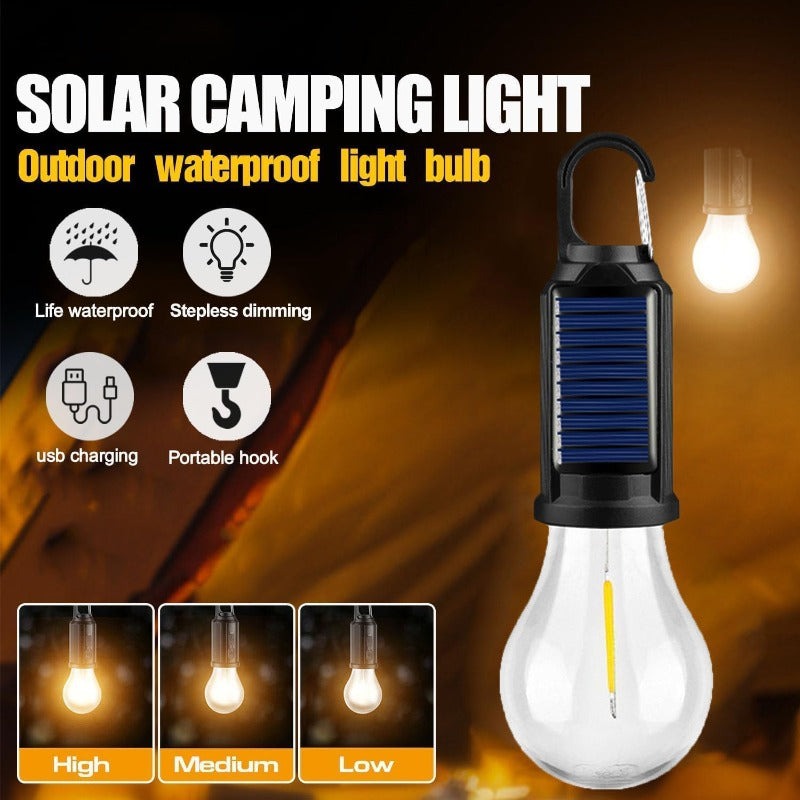 Skanto | Sol + USB LED Campinglykt