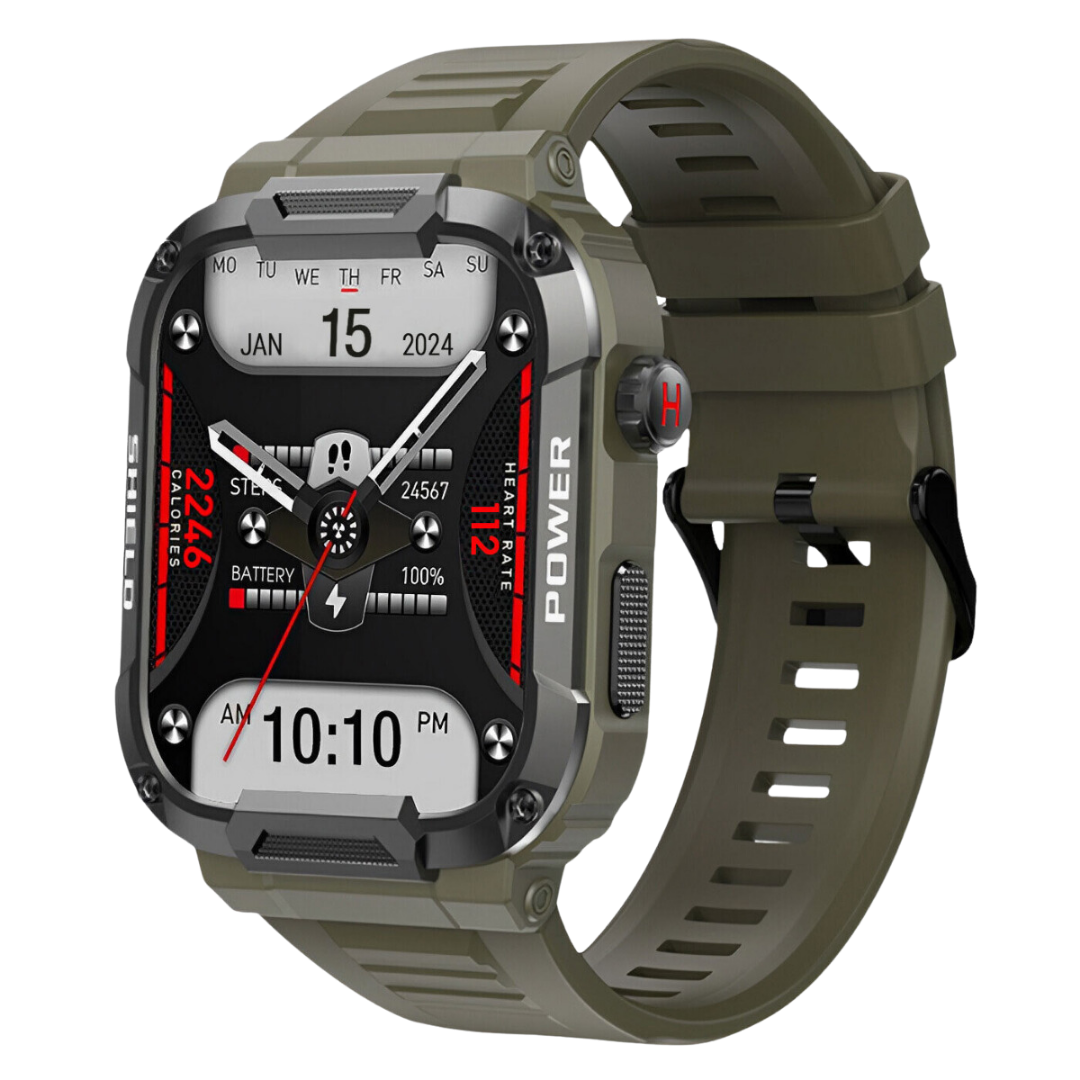 Skanto | Smartwatch Robust Utendørs Trening Tracker Svart