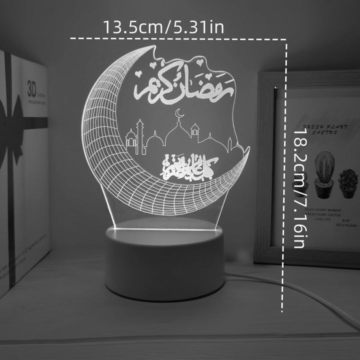 MoonPalace - 3D Farge Kveldslampe Touch Skanto