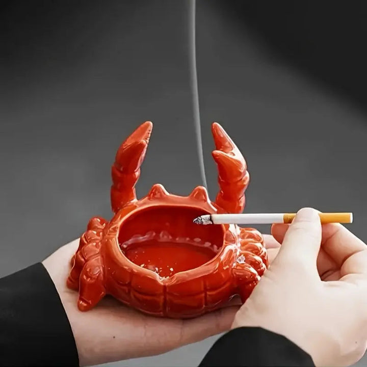 CrabbySmoke – Unik krabbeformet askebeger med lokk Skanto