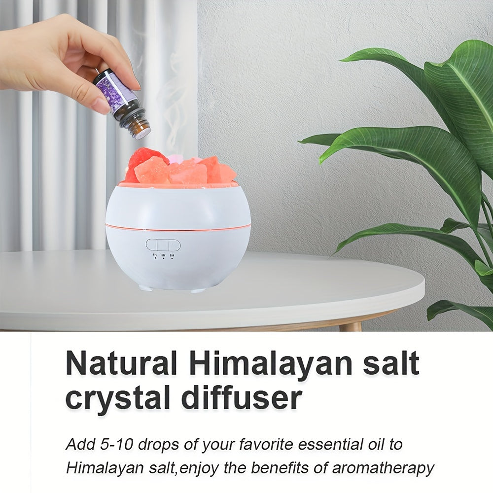 Skanto | Saltlampe diffusor - 3-i-1 essensiell oljediffusor, Himalayasaltlamper & luftfukter