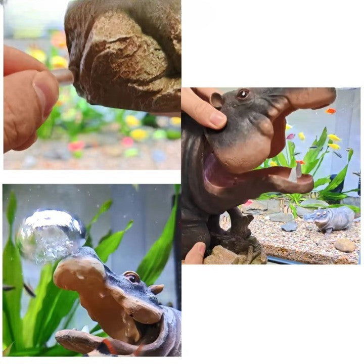 Mini Hippo Dekorativ Fiskebowl LuftboSkantoer | Skanto