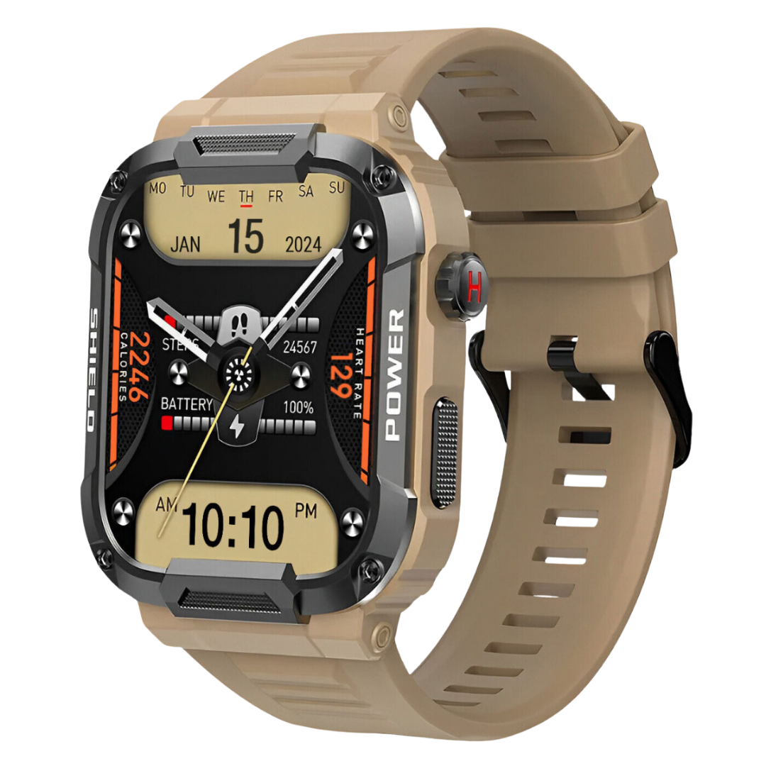 Skanto | Smartwatch Robust Utendørs Trening Tracker Svart