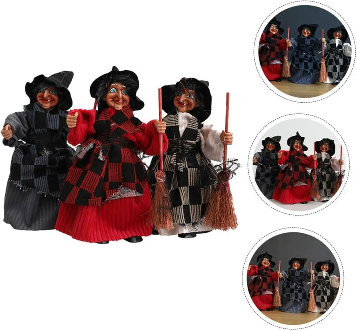 Skanto | Halloween heks dukke statue dekorasjon skrivebord
