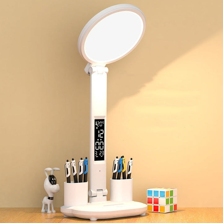 LED bordlampe med klokke og USB. | Skanto