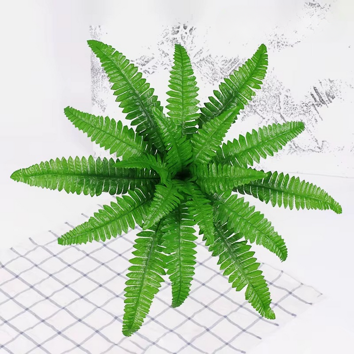 Skanto | UV-Resistant Livlike Boston Fern for Utendørs- og Innendørsdekor