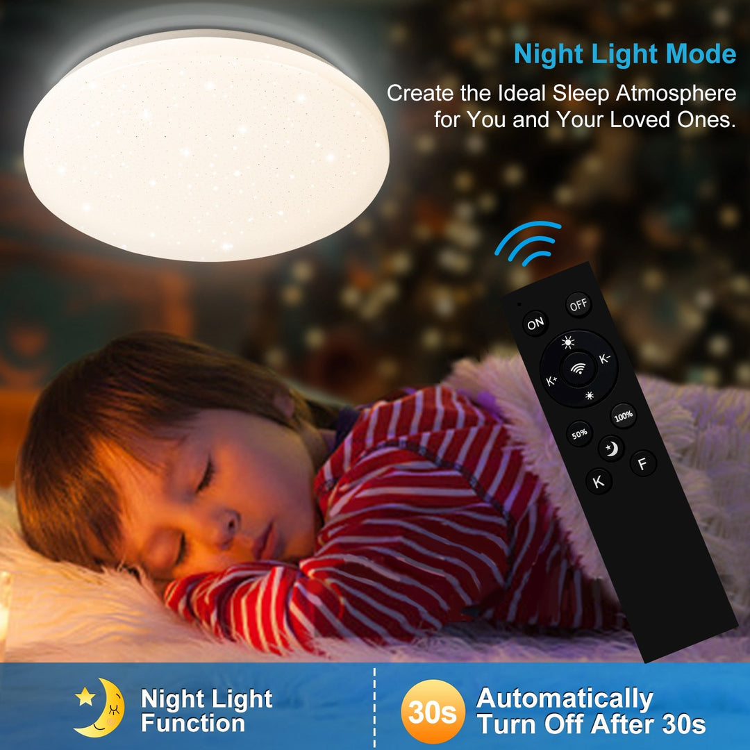 24W LED taklampe dimbar med stjernehimmeleffekt | Skanto