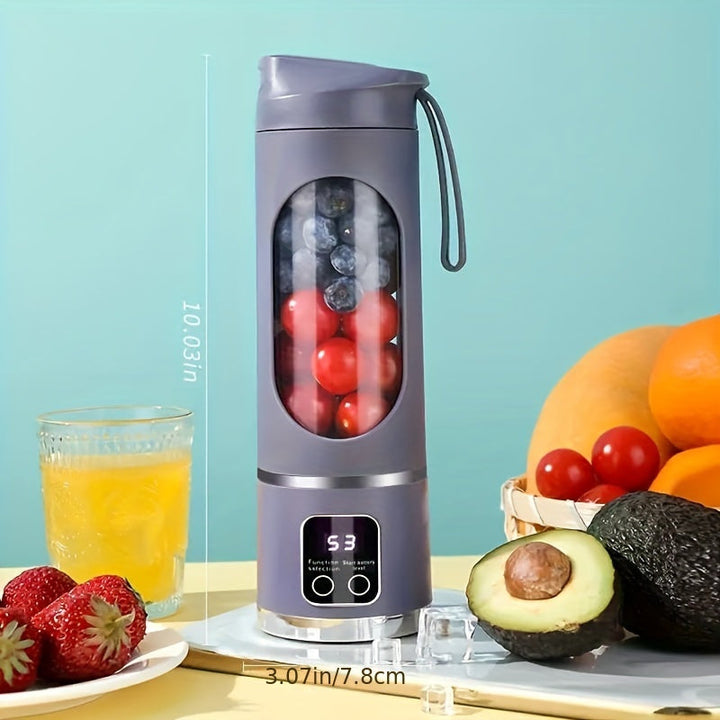 Skanto | Bærbar USB-oppladbar blender & juicer – Enkel å rengjøre, perfekt for frukt- & grønnsaksdrinker, milkshakes, 10,14 oz til 16,91 oz kapasitet