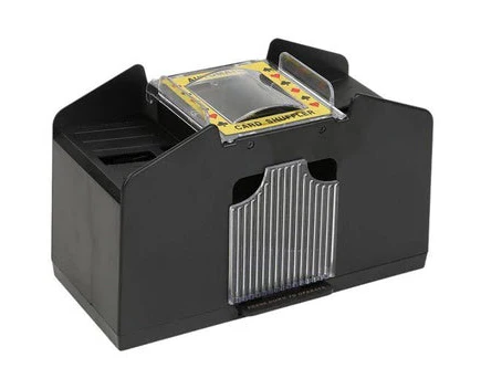 Skanto | Automatisk Spillkortblander – Perfekt for 2/4/6 Deck, Elektrisk Spillkortblander for Poker
