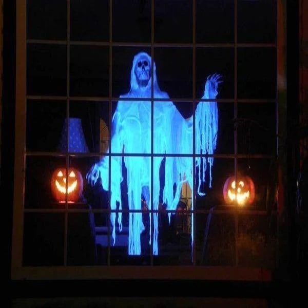 Skanto | SpookGlow Holografisk Projektor | Forandre plassen din med fengslende Halloween-projeksjoner