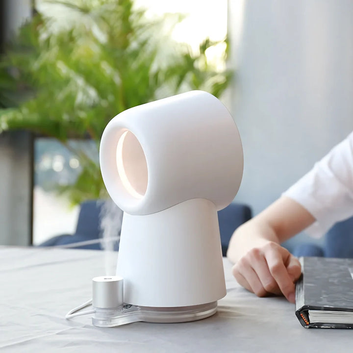 Bladeless USB Luftrenser Vifte med LED Nattlys | Skanto