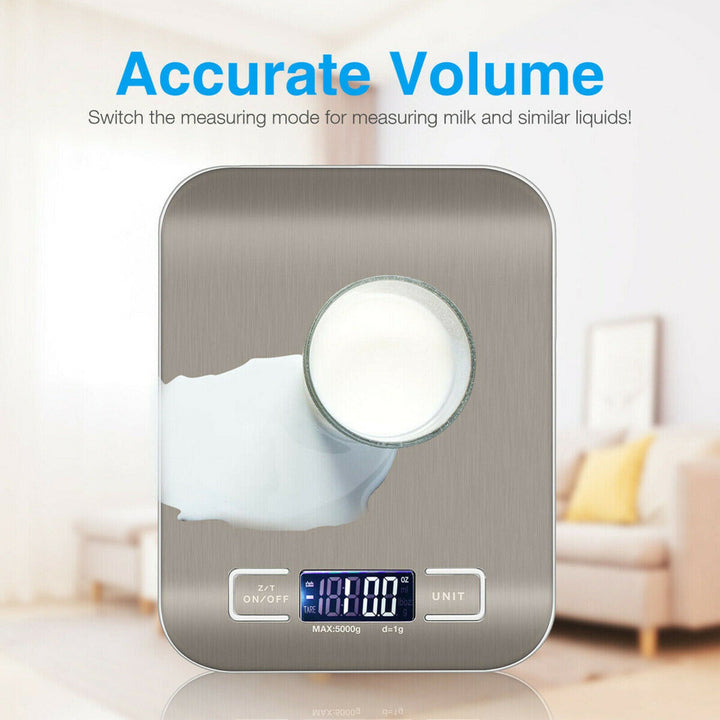 Digital kjøkkenvekt: 5KG/11lb kapasitet. | Skanto