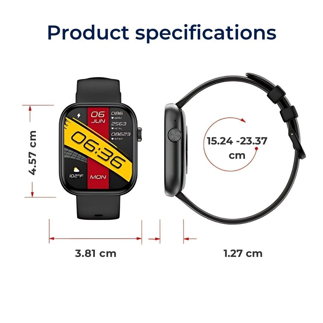 FitTrack Pro Advanced Smartwatch - Tilpassbare funksjoner | Helse- og treningsovervåking Skanto