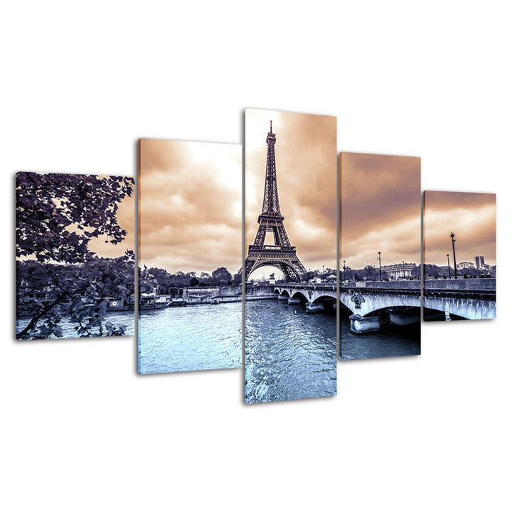 Paris, Min By - Lerret Veggkunst Maleri