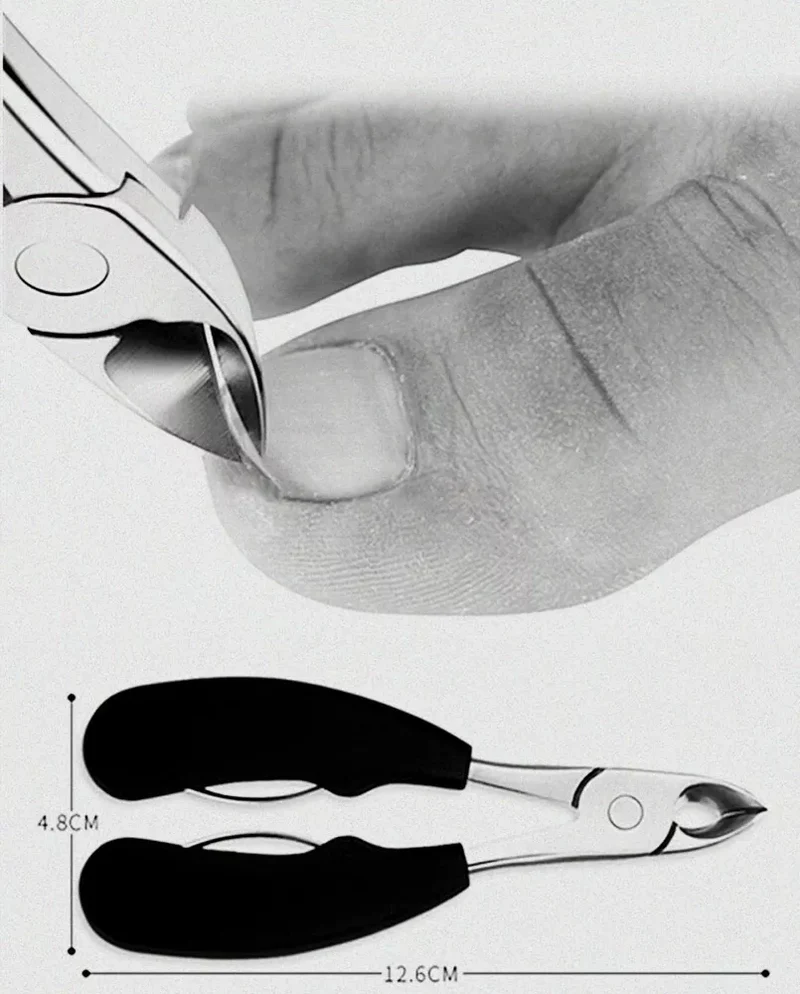 Skanto | Tåneglklipper for eldre, skarp, ergonomisk og ideell for tykke negler