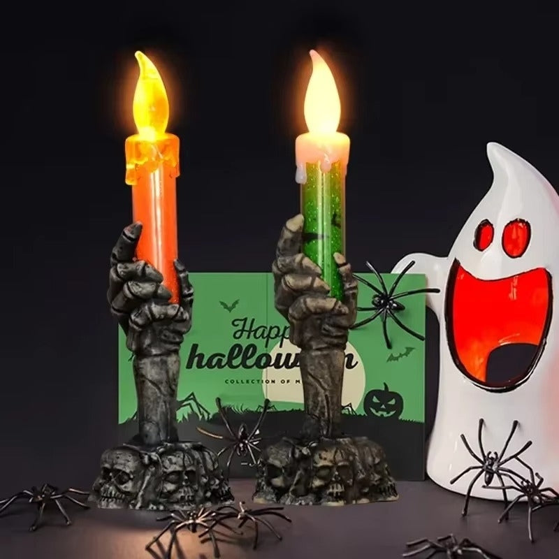 Skanto | SpookHand LED Skjelett Hånd Lys Halloween Dekorasjon