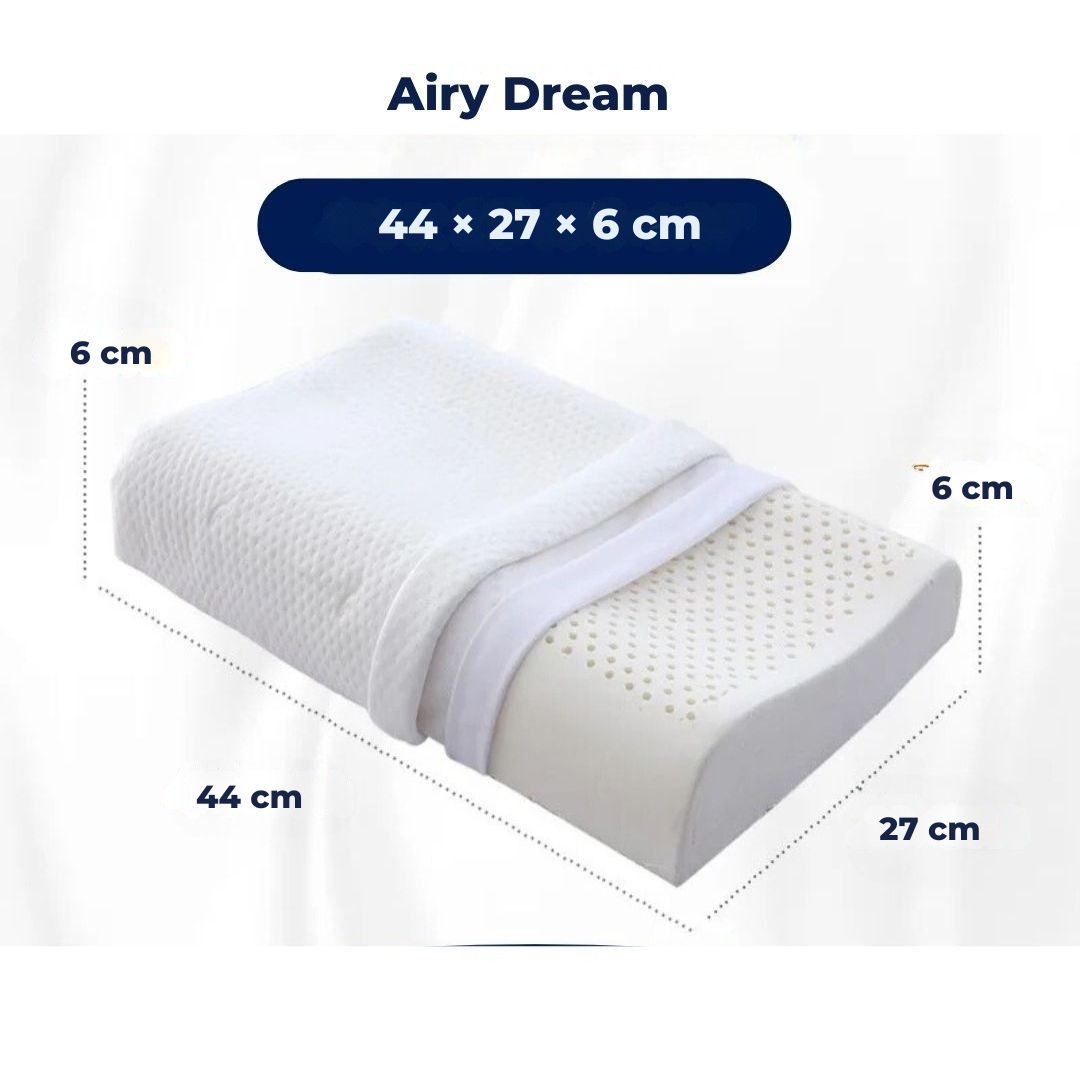 EcoNeck Comfort | 100% Naturlatex Ortopediskpute - for Nakke Smerte - Komfortabel og Støttende Pute - Bedre Søvn - Velvære Skanto