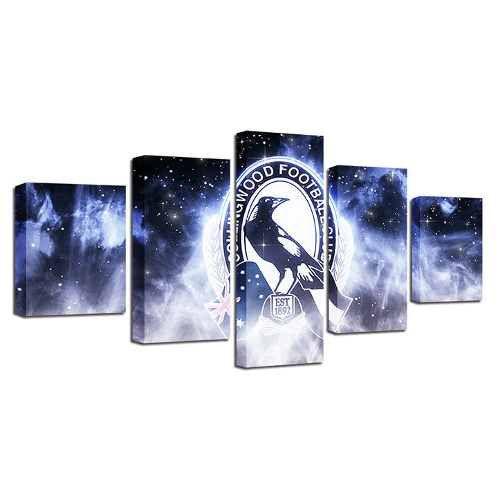 Collingwood Football Club 5 stk - lerret veggkunst maleri | Skanto