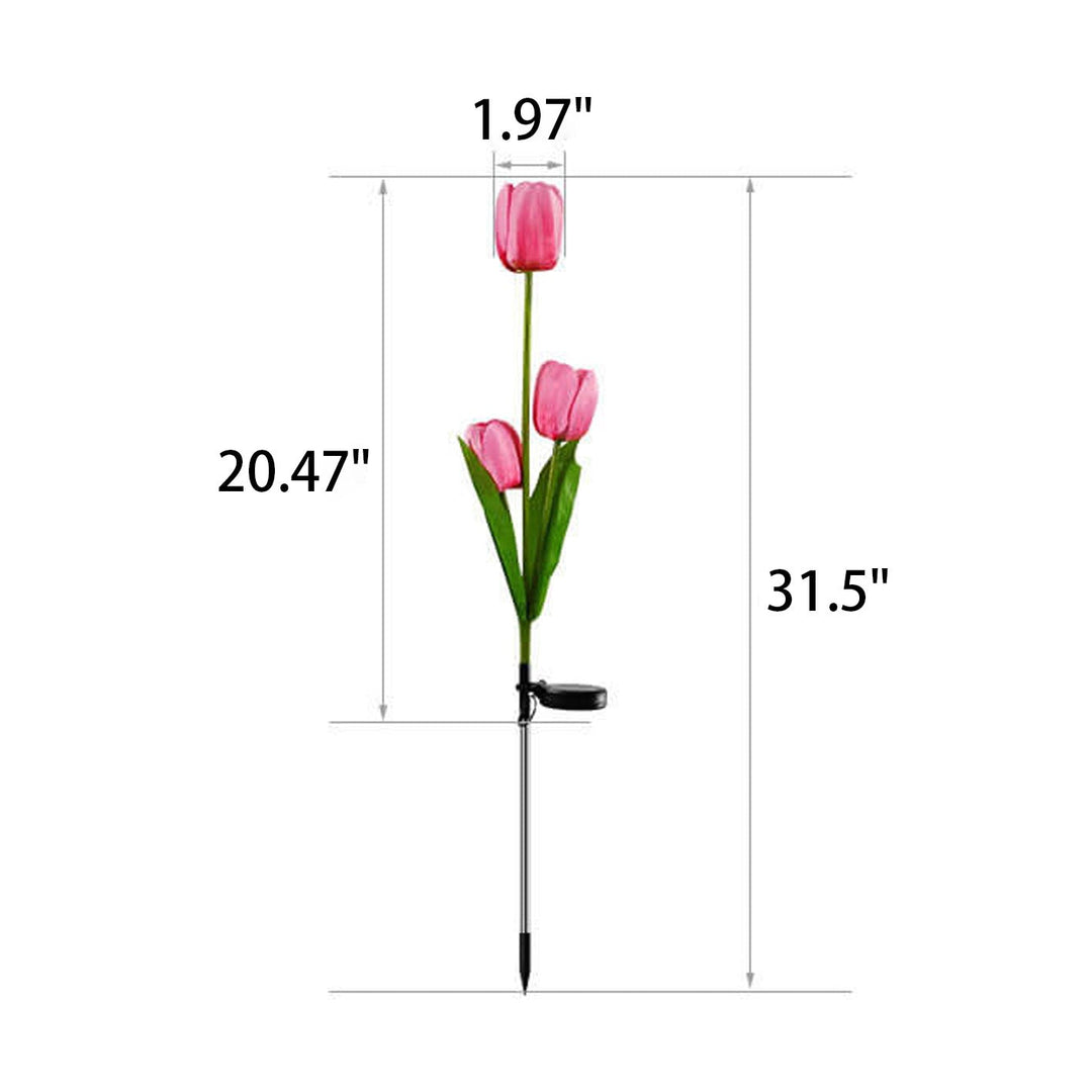 Skanto | Solar Tulip Plenlys Utendørs Hage LED Tulipan Blomsterlys Bakke Stakelandskapslys