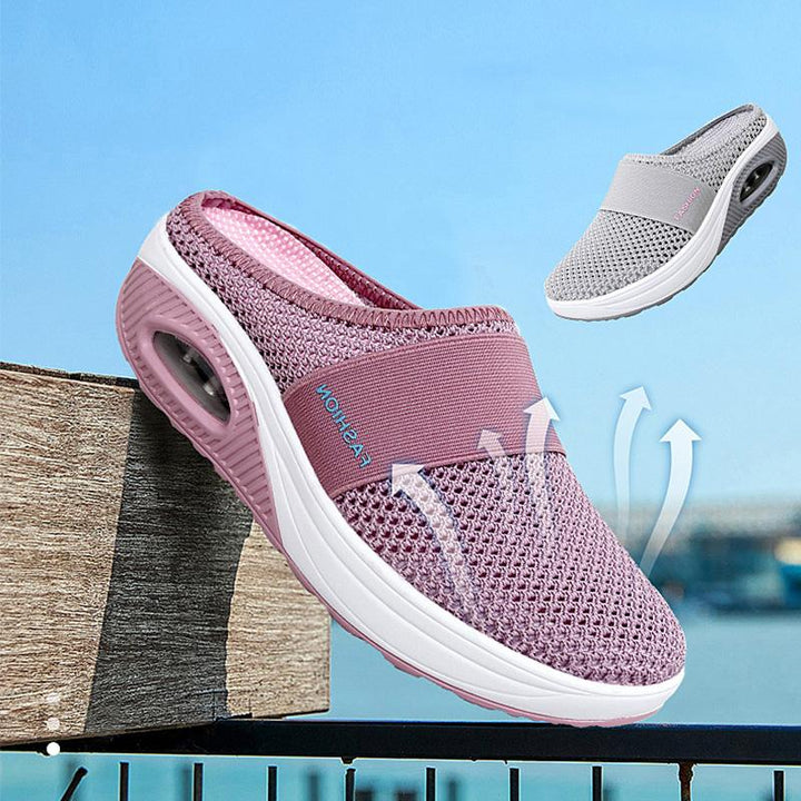 Skanto | Flate Slingback Sandaler Laget av Mesh