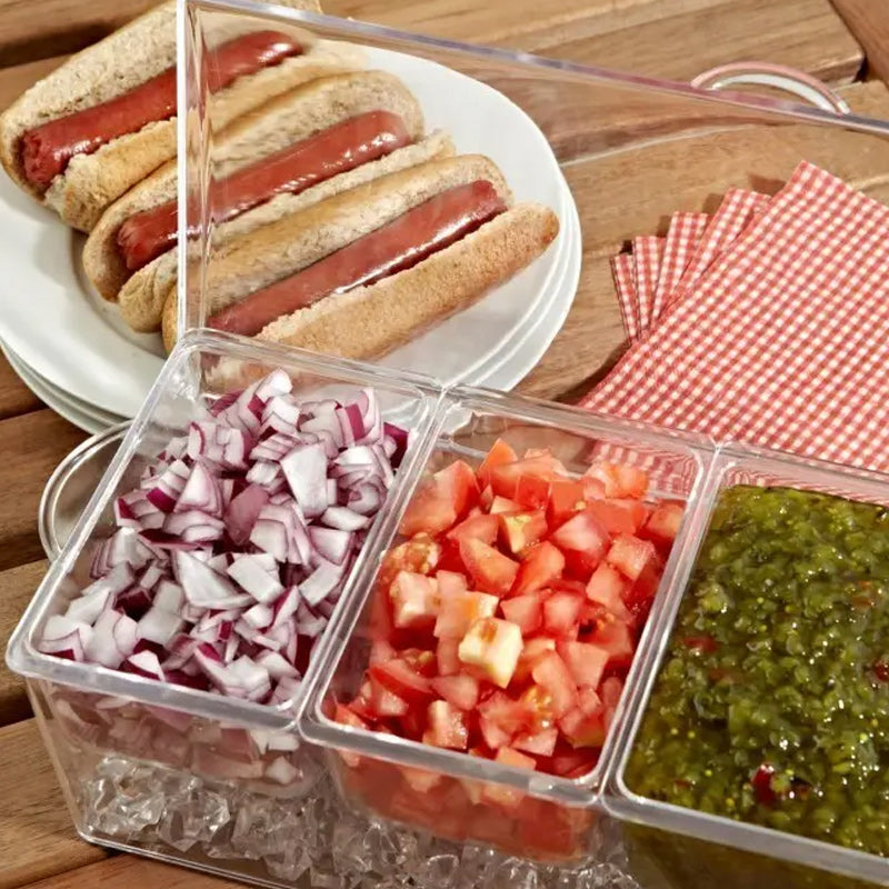 Ice Chilled Condiment Tray Set | Skanto