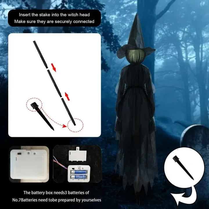 Skanto | Glødende Håndholdt Halloween Heks Dekor