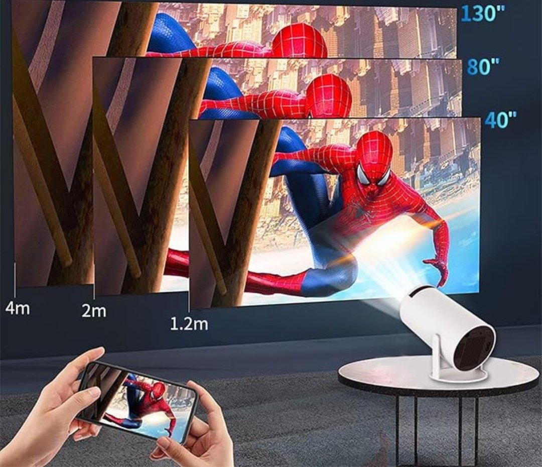 UltraScreen - Intelligent 4K-projektor med sømløse tilkoblingsmuligheter for filmer og gaming Skanto